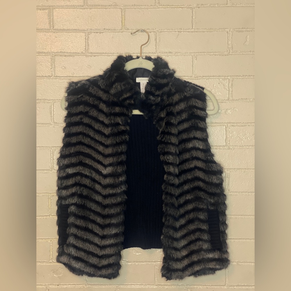 Chico’s fur vest